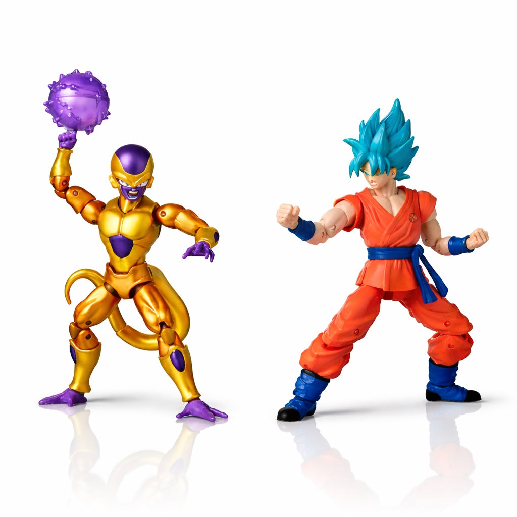 Dragon Ball - Golden Frieza vs. Blue Goku SSJ (Dragon Stars) Actionfigures
