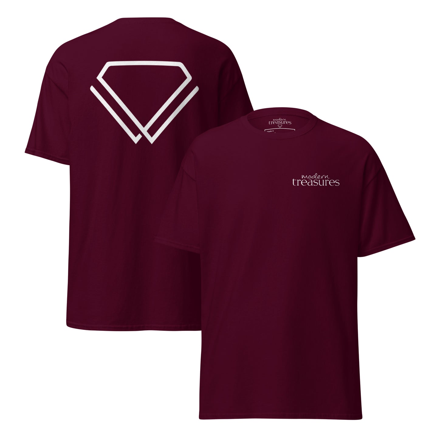 Modern Treasures - Crew T-Shirt (Maroon)